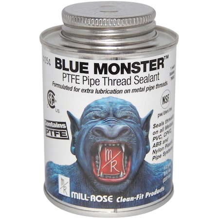 Blue Monster Mill Rose Blue Monster White Pipe Thread Sealant 4 oz 76001